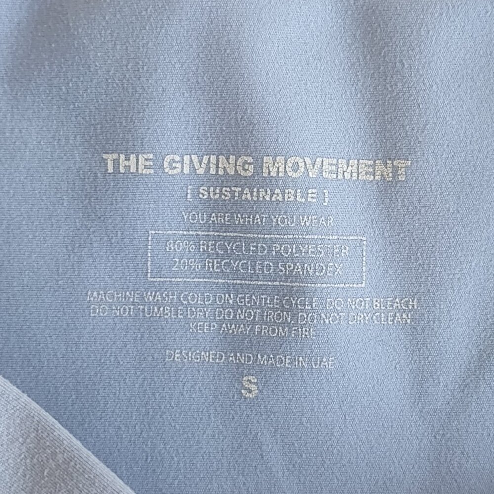 The Giving Movement High-Rise Legging Powder Blue Activewear Workout Size S - Picture 4 of 9